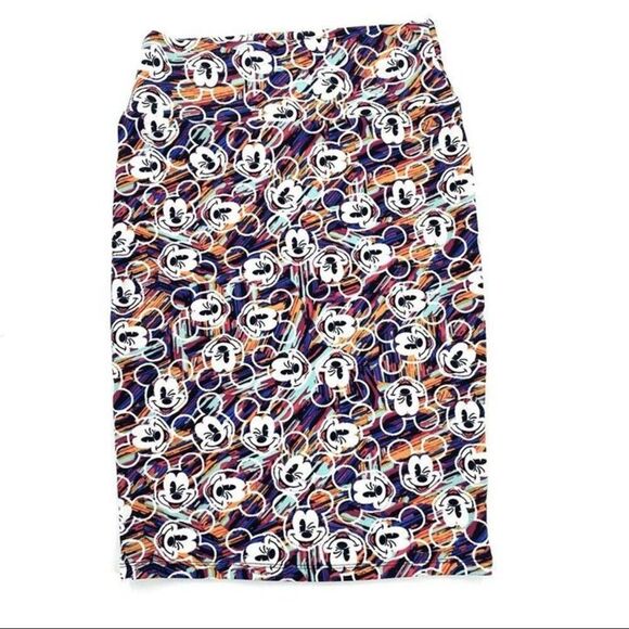 LuLaRoe Disney Mickey Mouse Pull-on Cassie Pencil Skirt XS - Picture 1 of 6